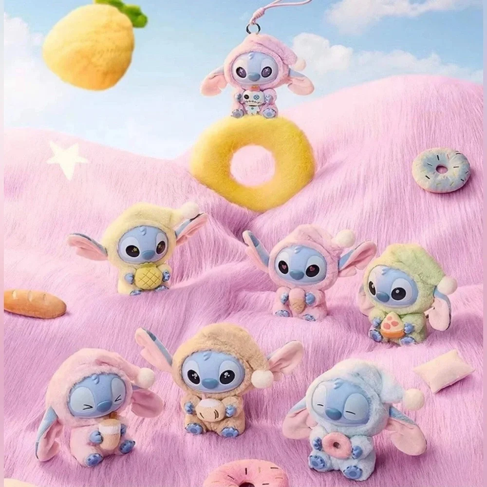 Disney Stitch Blue & Cream Eat Something before sleep NWT